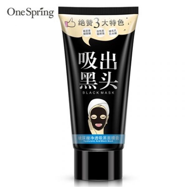 Black film mask with hyaluronic acid to remove blackheads One Spring